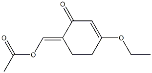 2-Cyclohexen-1-one,6-[(acetyloxy)methylene]-3-ethoxy-(9CI) Struktur