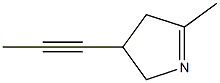 2H-Pyrrole,3,4-dihydro-5-methyl-3-(1-propynyl)-(9CI) Struktur