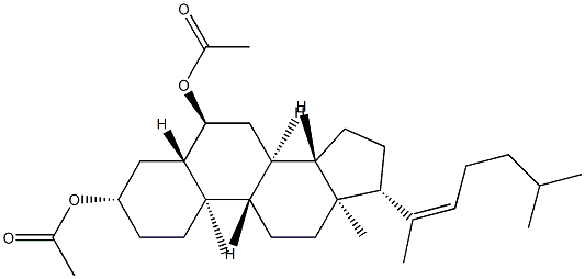 5α-Cholest-20(22)-ene-3β,6α-diol diacetate Struktur