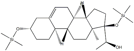 (20S)-3β,17-Bis(trimethylsilyloxy)pregn-5-en-20-ol Struktur