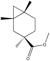 (1α,6α)-1,3,6-Trimethylbicyclo[4.1.0]heptane-3α-carboxylic acid methyl ester Struktur