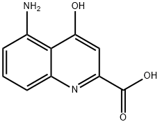 2-Quinolinecarboxylicacid,5-amino-4-hydroxy-(9CI) Struktur