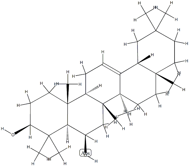 Olean-12-ene-3β,6β-diol Struktur