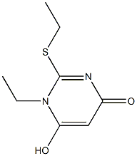 4(3H)-Pyrimidinone,3-ethyl-2-(ethylthio)-6-hydroxy-(9CI) Struktur