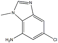 1H-Benzimidazol-7-amine,5-chloro-1-methyl-(9CI) Struktur