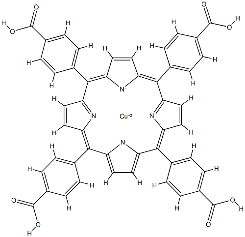 Cu(II) meso-Tetra(4-carboxyphenyl)porphine Struktur