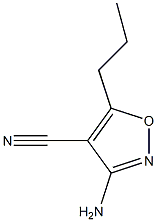 4-Isoxazolecarbonitrile,3-amino-5-propyl-(9CI) Struktur