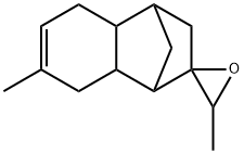 3,7'-Dimethyl-3,4,4a,5,8,8a-hexahydrospiro-(1,4-methanonaphthalene- 2(1H),2'-oxirane) Struktur