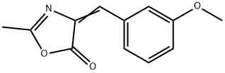 5(4H)-Oxazolone, 4-[(3-Methoxyphenyl)Methylene]-2-Methyl- Struktur