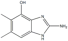 1H-Benzimidazol-4-ol,2-amino-5,6-dimethyl-(9CI) Struktur