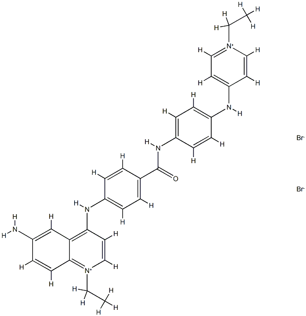 Cain quinolinium Struktur