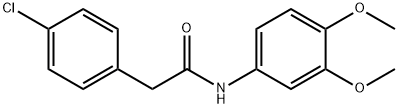 2-(4-chlorophenyl)-N-(3,4-dimethoxyphenyl)acetamide Struktur