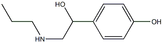 p-Hydroxy-α-[(propylamino)methyl]benzyl alcohol Struktur