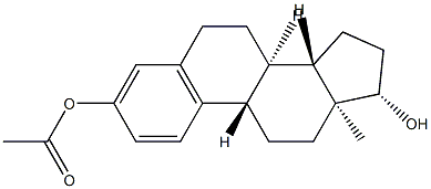 β-Estradiol 3-acetate Struktur