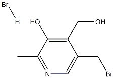 5-(BROMOMETHYL)-3-HYDROXY-2-METHYL-4-PYRIDINEMETHANOLHYD. Struktur