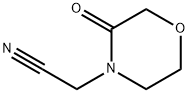 4-Morpholineacetonitrile,3-oxo-(9CI) Struktur