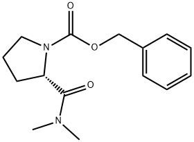 (S)-N-CARBOBENZOXYL-N,N-DIMETHYL-L-PROLINAMIDE Struktur