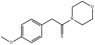 Ethanethione, 2-(4-Methoxyphenyl)-1-(4-Morpholinyl)- Struktur