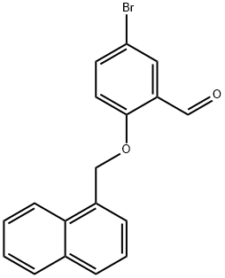 5-bromo-2-(naphthalen-1-ylmethoxy)benzaldehyde Struktur