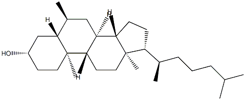 6α-Methyl-5α-cholestan-3β-ol Struktur