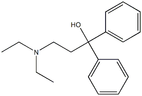 α-[2-(Diethylamino)ethyl]benzhydryl alcohol Struktur