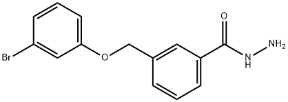 3-[(3-bromophenoxy)methyl]benzohydrazide Struktur