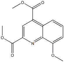 dimethyl 8-methoxyquinoline-2,4-dicarboxylate Struktur