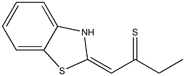 2-Butanethione,1-(2-benzothiazolinylidene)-(8CI) Struktur