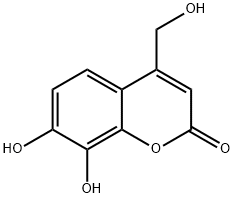 2H-1-Benzopyran-2-one,7,8-dihydroxy-4-(hydroxymethyl)-(9CI) Struktur