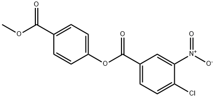 4-(methoxycarbonyl)phenyl 4-chloro-3-nitrobenzoate Struktur