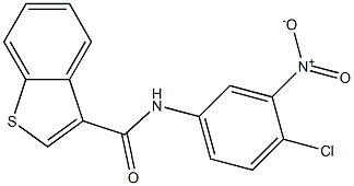 N-{4-chloro-3-nitrophenyl}-1-benzothiophene-3-carboxamide Struktur