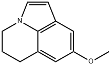 4H-Pyrrolo[3,2,1-ij]quinoline,5,6-dihydro-8-methoxy-(9CI) Struktur