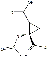 1,2-Cyclopropanedicarboxylicacid,1-(acetylamino)-,(1R,2S)-rel-(9CI) Struktur