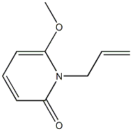 2(1H)-Pyridinone,6-methoxy-1-(2-propenyl)-(9CI) Struktur