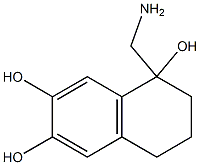 1,6,7-Naphthalenetriol,1-(aminomethyl)-1,2,3,4-tetrahydro-(9CI) Struktur