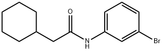 N-(3-bromophenyl)-2-cyclohexylacetamide Struktur