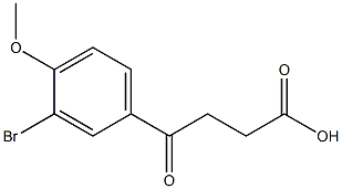 4-(3-bromo-4-methoxyphenyl)-4-oxobutanoic acid Struktur