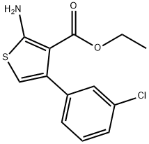 ethyl 2-amino-4-(3-chlorophenyl)thiophene-3-carboxylate Struktur