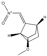 Bicyclo[2.2.1]heptane, 2-methoxy-7-(nitromethylene)-, (1R,2R,4R)-rel- (9CI) Struktur