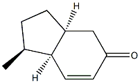 5H-Inden-5-one,1,2,3,3a,4,7a-hexahydro-1-methyl-,(1R,3aR,7aR)-rel-(9CI) Struktur