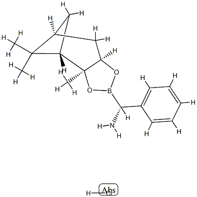 (R)-BoroPhg(+)-Pinanediol-HCl Struktur