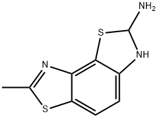 Benzo[1,2-d:3,4-d]bisthiazol-2-amine, 2,3-dihydro-7-methyl- (9CI) Struktur