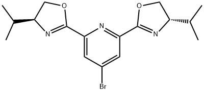 4-Bromo-2,6-bis[(4S)-4,5-dihydro-4-(1-methylethyl)-2-oxazolyl]-pyridine, 95% Struktur