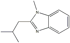 1H-Benzimidazole,1-methyl-2-(2-methylpropyl)-(9CI) Struktur