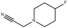 1-Piperidineacetonitrile,4-fluoro-(9CI) Struktur