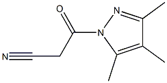 1H-Pyrazole,1-(cyanoacetyl)-3,4,5-trimethyl-(9CI) Struktur