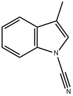 1H-Indole-1-carbonitrile,3-methyl-(9CI) Struktur