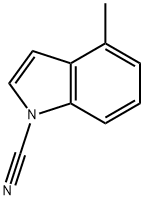 1H-Indole-1-carbonitrile,4-methyl-(9CI) Struktur