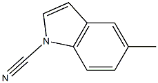 1H-Indole-1-carbonitrile,5-methyl-(9CI) Struktur