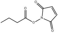 1H-Pyrrole-2,5-dione,1-(1-oxobutoxy)-(9CI) Struktur